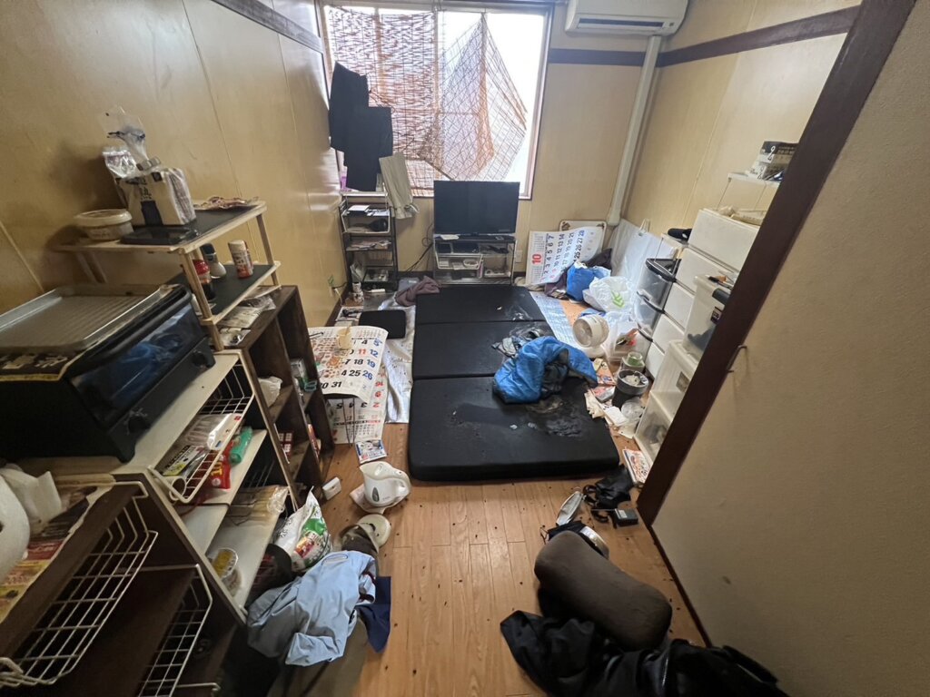 孤独死が発生した1K部屋
